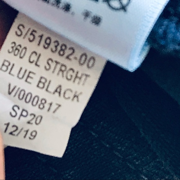 GAP Bi-Stretch Mid-Rise Classic Straight Blue-Black Wash Denim size 26S 26 SHORT - Picture 8 of 11